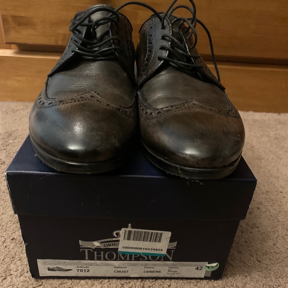 Thompson wing tips shoes